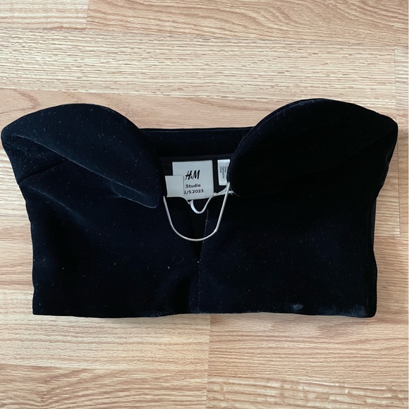 H&M Studio Collection 2023 Velvet bustier - Picture 7 of 8